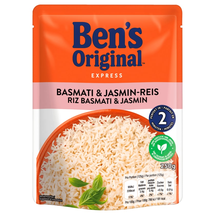Ben's Original Express Basmati- & Thai-Reis 250g